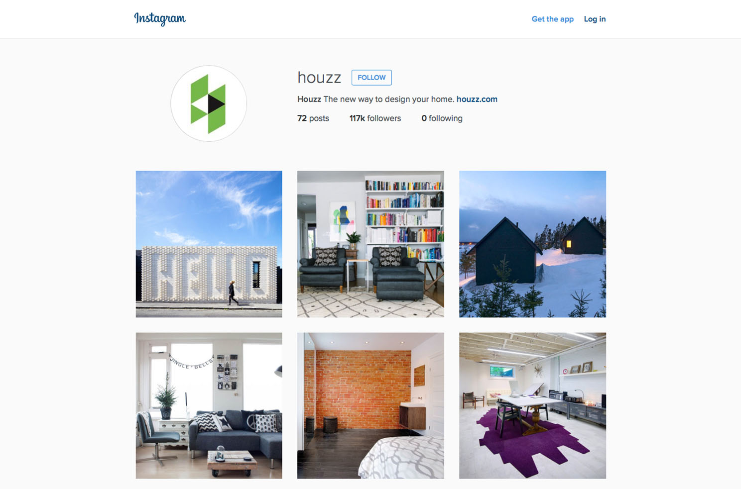 Houzz instagram Marvellous digital marketing agency