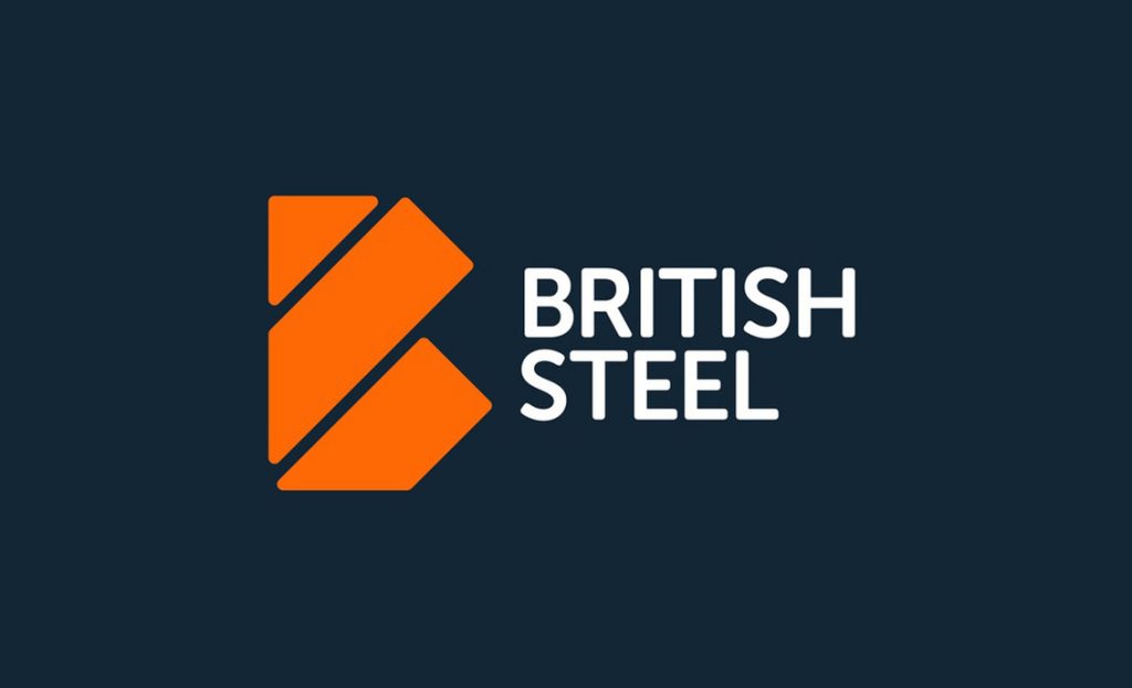 british steel new logo web design