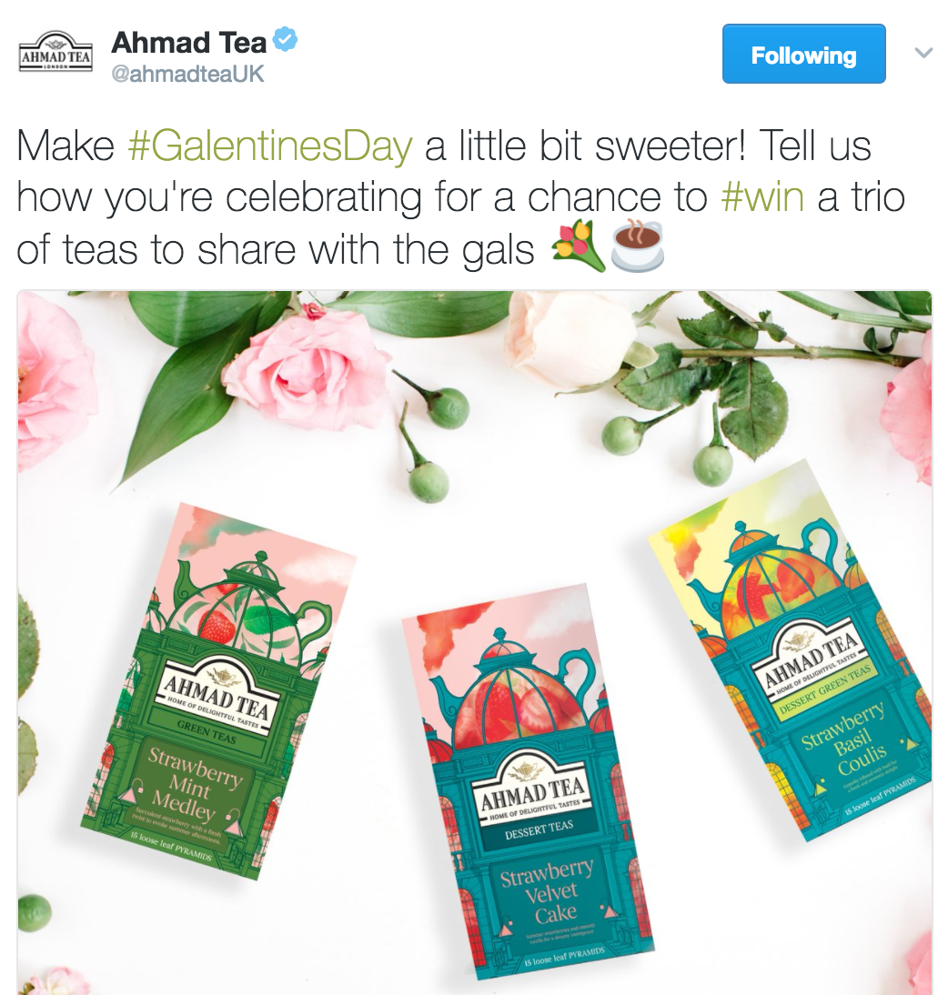 Ahmad Tea | Valentine's Day Marketing Campaigns | Marvellous Digital Design Leeds