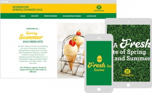 Morrisons website design on multiple devices