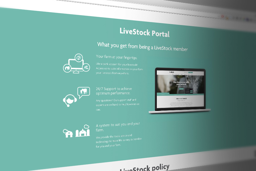 ABP Livestock snippet preview of part of the website