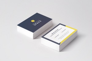 constructive space gallery image of business cards by marvellous design agency leeds.