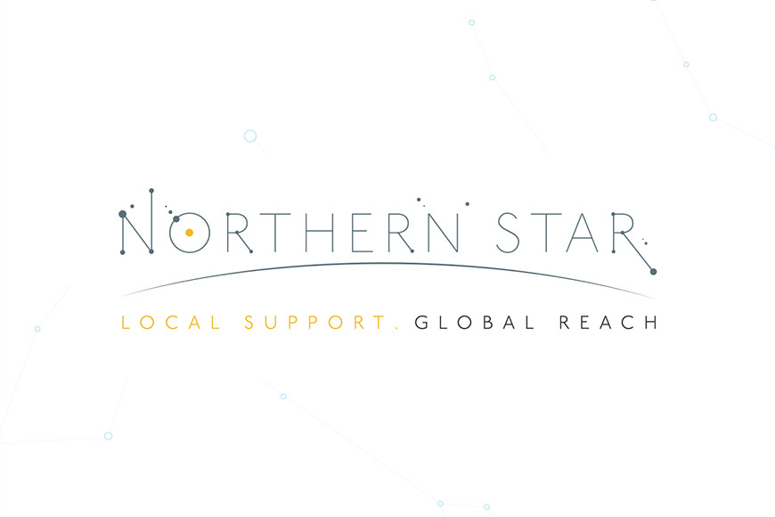 northern star gallery image of logo by marvellous design agency leeds.