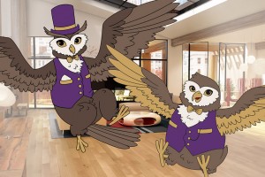 Luxury Flooring Owl Illustration