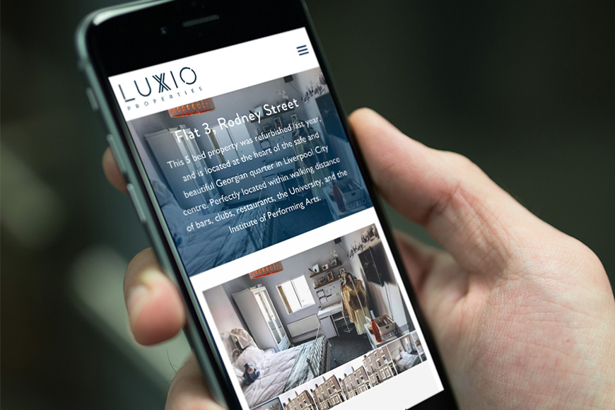 Luxio mobile view