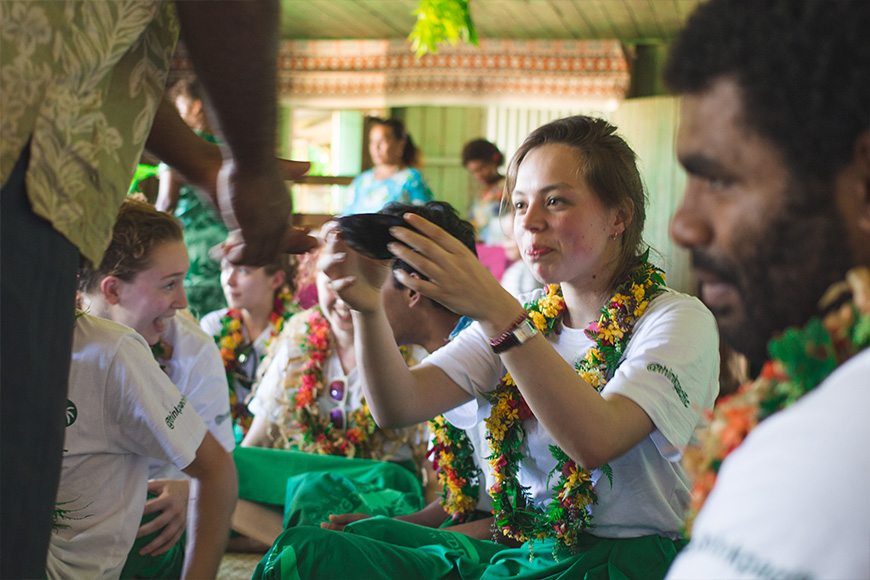 Photo of a volunteer experiencing local culture